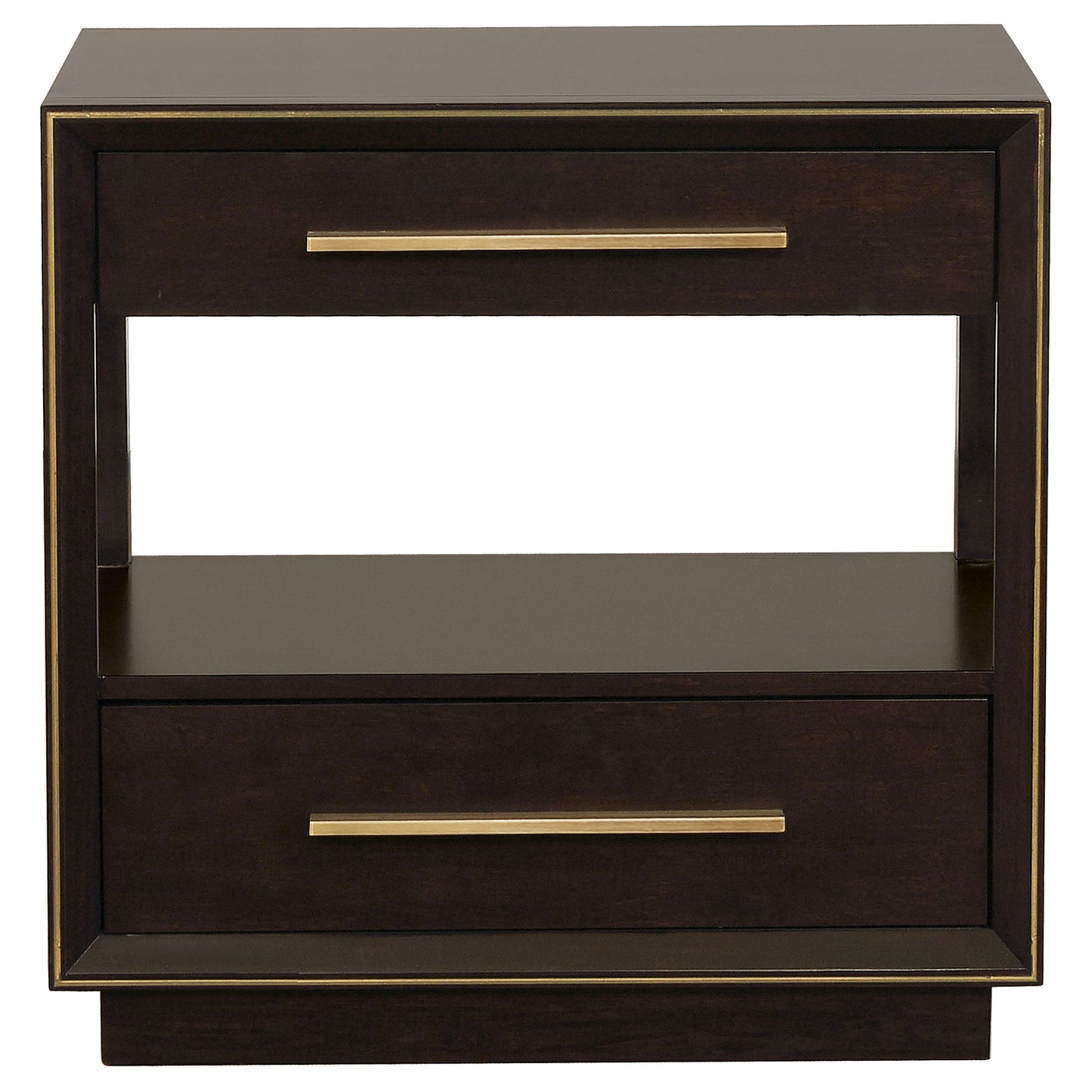 Durango 2-drawer Nightstand Bedside Table Taupe Oak