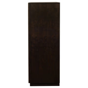Cómoda de dormitorio Durango de 5 cajones color pimienta ahumada