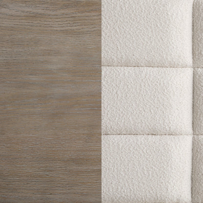 Cama con paneles Durango de 77 pulgadas color pimienta ahumada