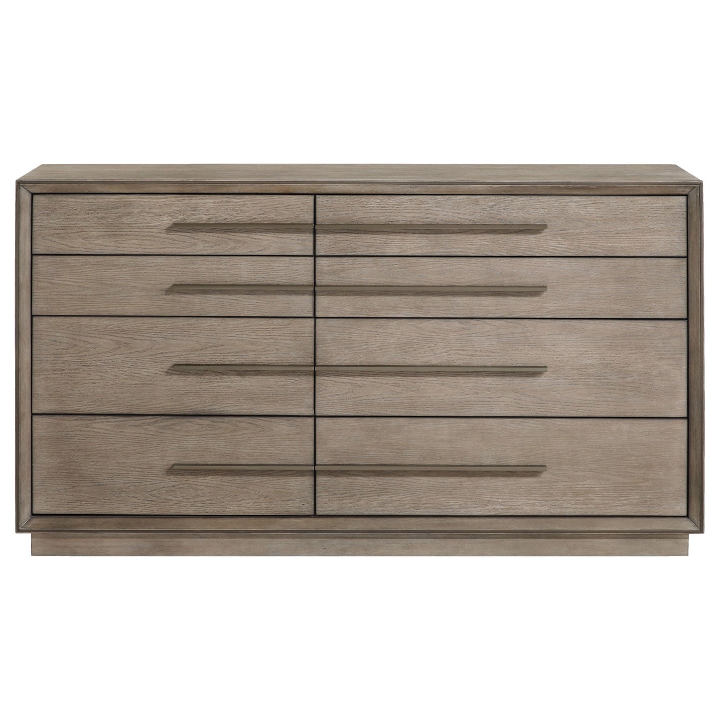 Durango 8-drawer Dresser and Mirror Taupe Oak
