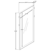 Durango 80-inch Standing Floor Mirror Smoked Peppercorn