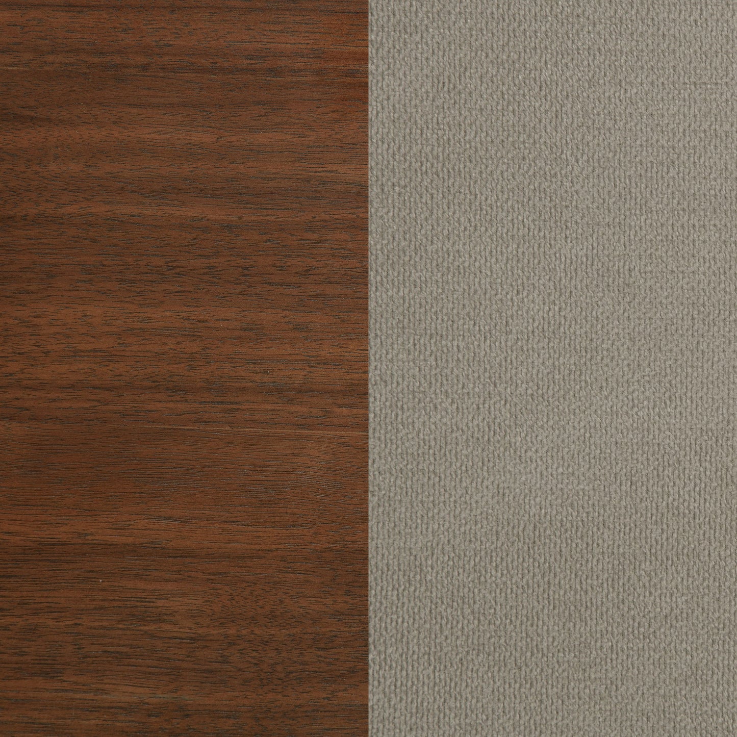 Cama tapizada Maderia de 57 pulgadas en color nogal