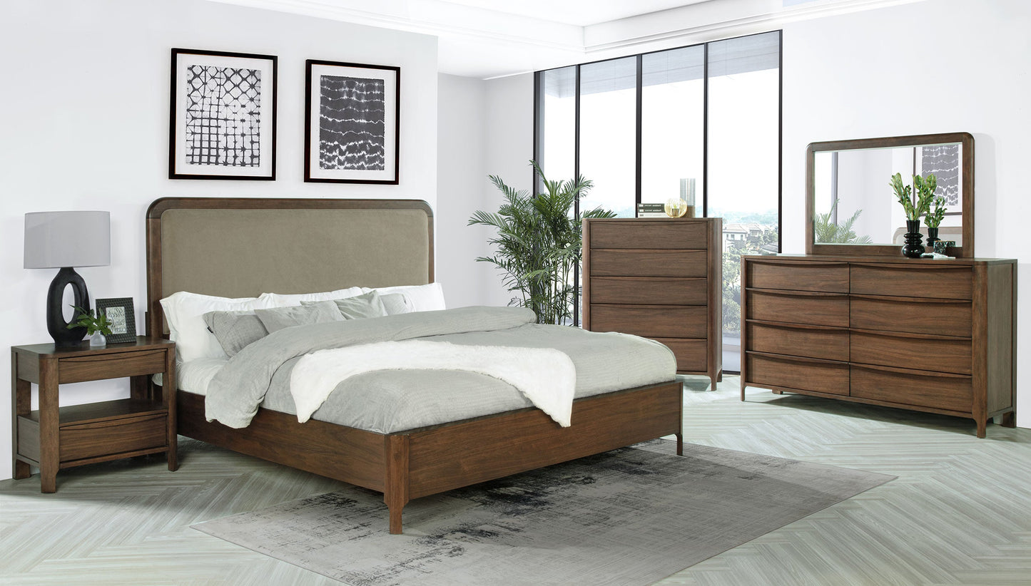 Maderia  Bedroom Set Walnut
