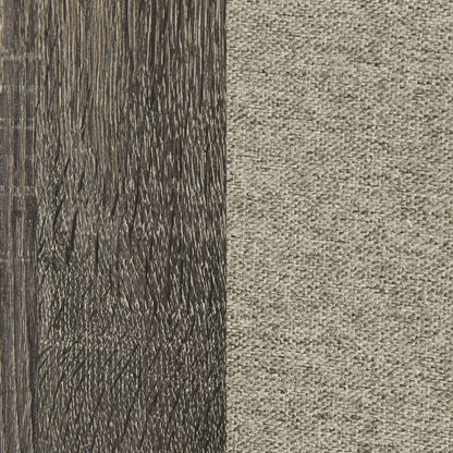 Cama tapizada Wright de 52 pulgadas en roble marrón