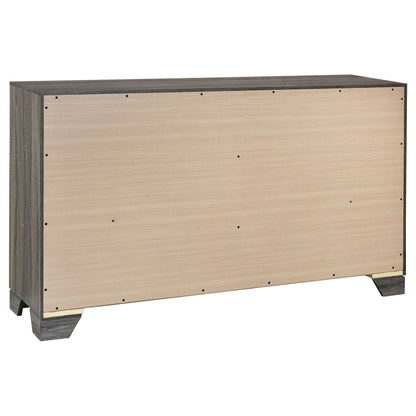 Juego de dormitorio Wright en roble marrón