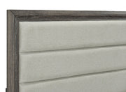 Wright 52-inch Upholstered  Bed Brown Oak