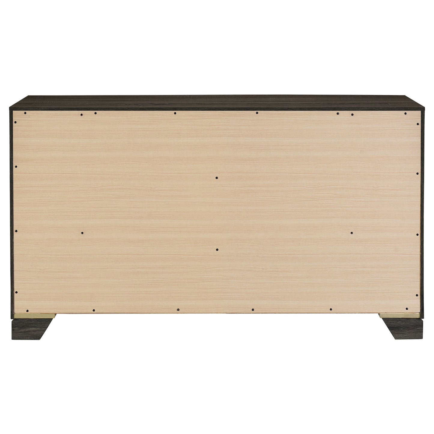 Wright 6-drawer Dresser and Mirror Brown Oak