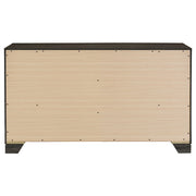 Wright 6-drawer Dresser and Mirror Brown Oak