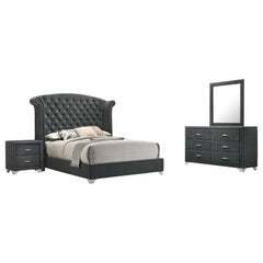 Conjunto de dormitorio Melody gris