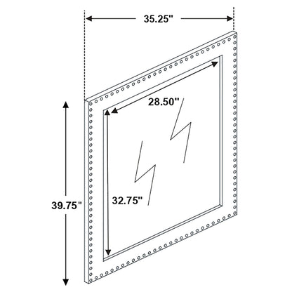 Coaster Melody Tufted Upholstered Bedroom Set Grey Cal King Set of 5