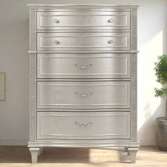 Evangeline 6-Drawer Chest – Glamour Meets Function