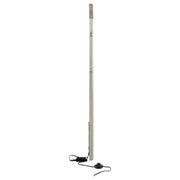 Espejo de pie Evangeline Length con luz LED en roble plateado
