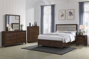 Conjunto de dormitorio Welsley en nogal