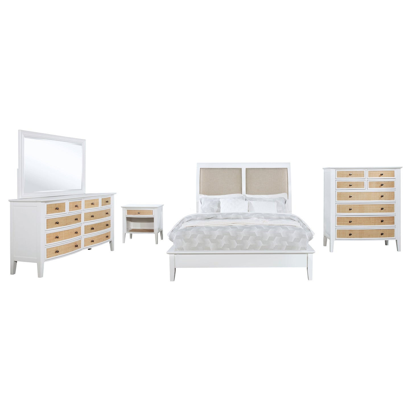 Conjunto de dormitorio Bexhill blanco