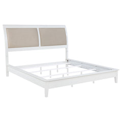 Bexhill 56-inch Upholstered  Panel Bed White