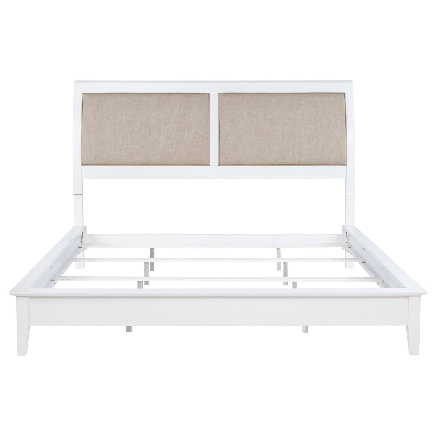 Bexhill 56-inch Upholstered  Panel Bed White
