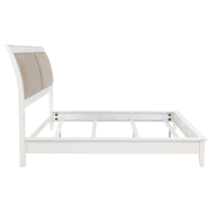 Bexhill 56-inch Upholstered  Panel Bed White