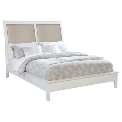 Bexhill 56-inch Upholstered  Panel Bed White