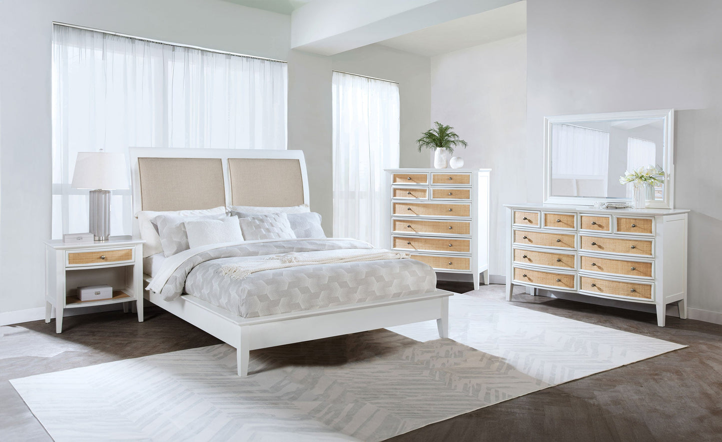 Conjunto de dormitorio Bexhill blanco