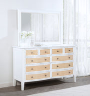 Bexhill 10-drawer Dresser and Mirror White