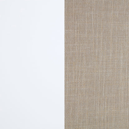 Banco rectangular tapizado Bexhill con estante blanco