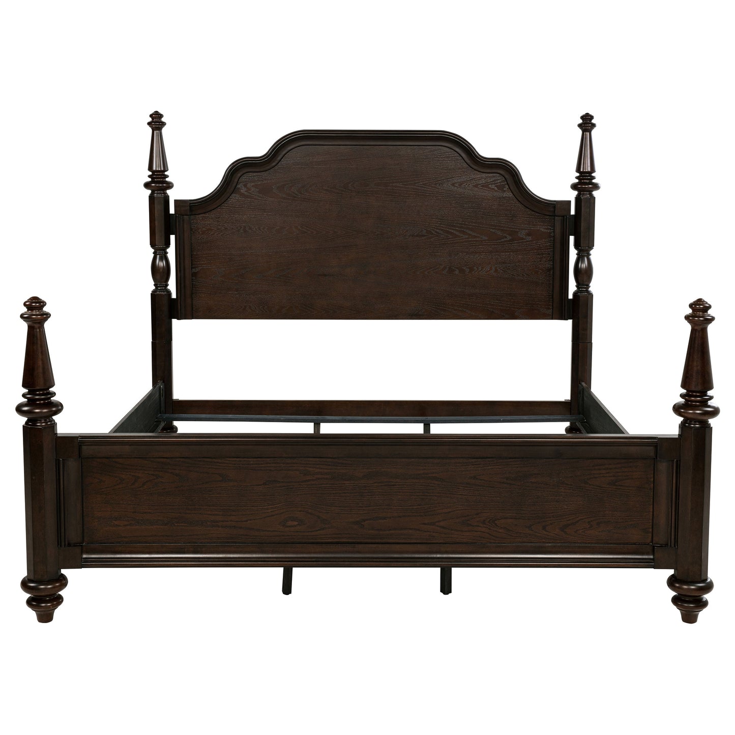 Andover 63-inch Four Poster Bed Dark Oak
