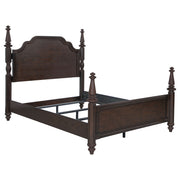 Cama con dosel Andover de 63 pulgadas en roble oscuro