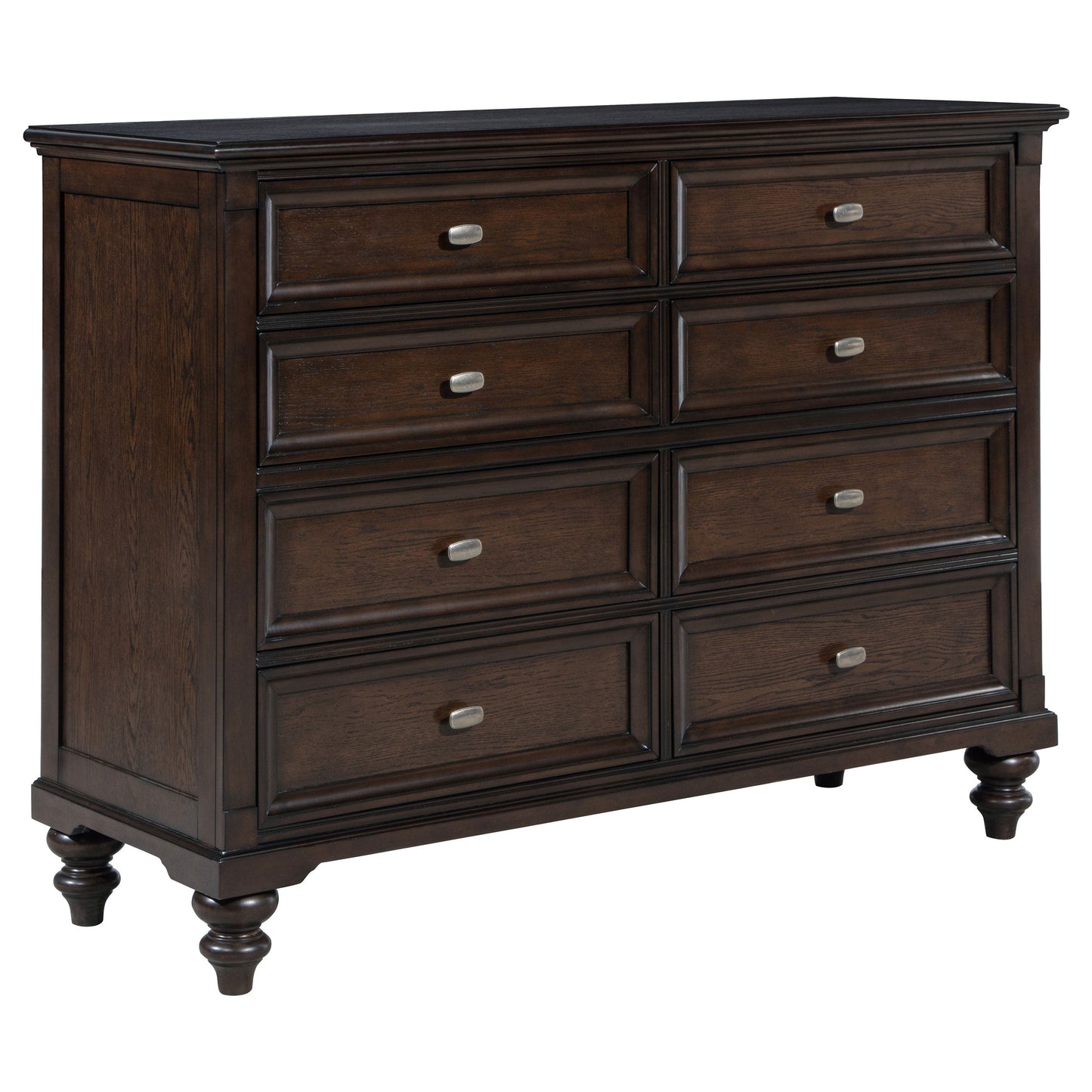 Andover 8-drawer Dresser and Mirror Dark Oak