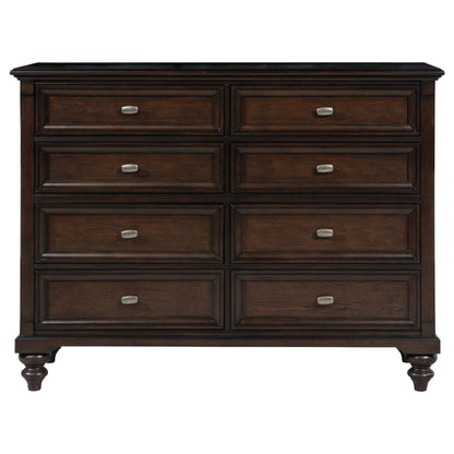 Andover 8-drawer Dresser and Mirror Dark Oak