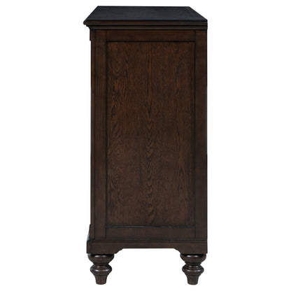 Andover 8-drawer Dresser and Mirror Dark Oak