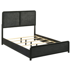 Cavelle 51-inch Upholstered Full Panel Bed Black