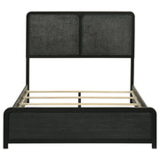 Cavelle 51-inch Upholstered Full Panel Bed Black