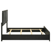 Cavelle 51-inch Upholstered Full Panel Bed Black