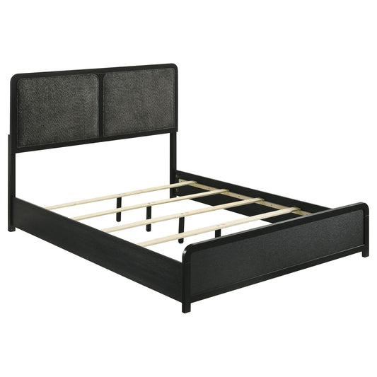 Cavelle 51-inch Upholstered Bed Black