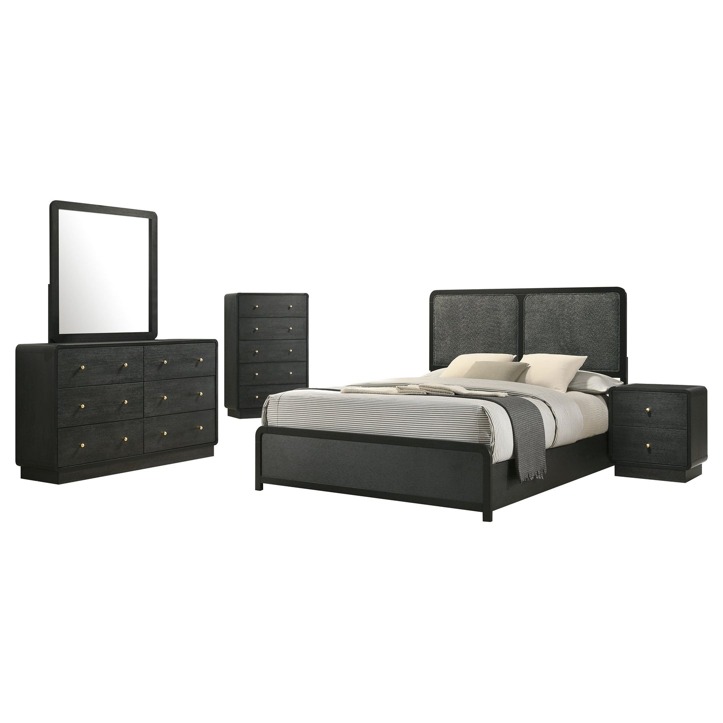 Conjunto de dormitorio Cavelle negro
