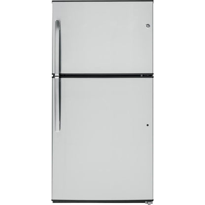 GE 33-inch, 21.2 cu. ft. Top Freezer Refrigerator GTE21GSHSS IMAGE 1