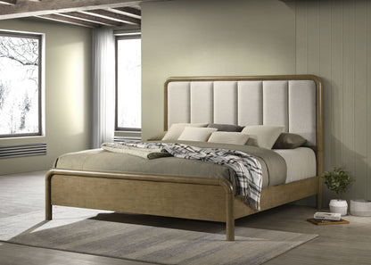 Amsbury 59-inch Upholstered Bed Nutmeg