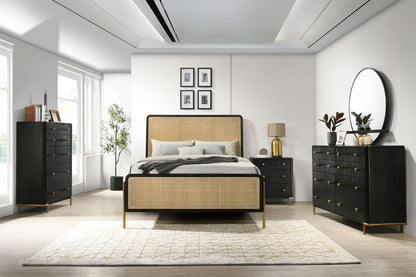 Arini Bedroom Set Black and Natural