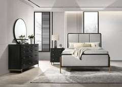 Arini Bedroom Set Black and Natural