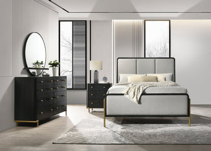 Arini Bedroom Set Black and Natural