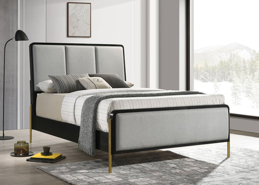 Arini Grey Queen Panel Bed