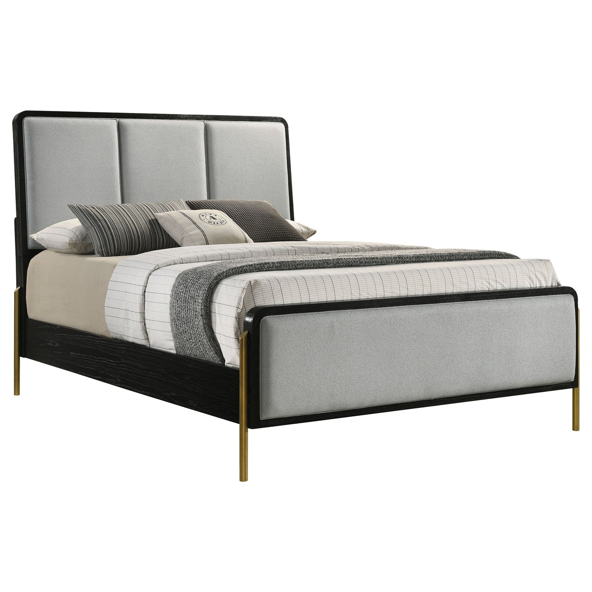 Arini Grey Queen Panel Bed