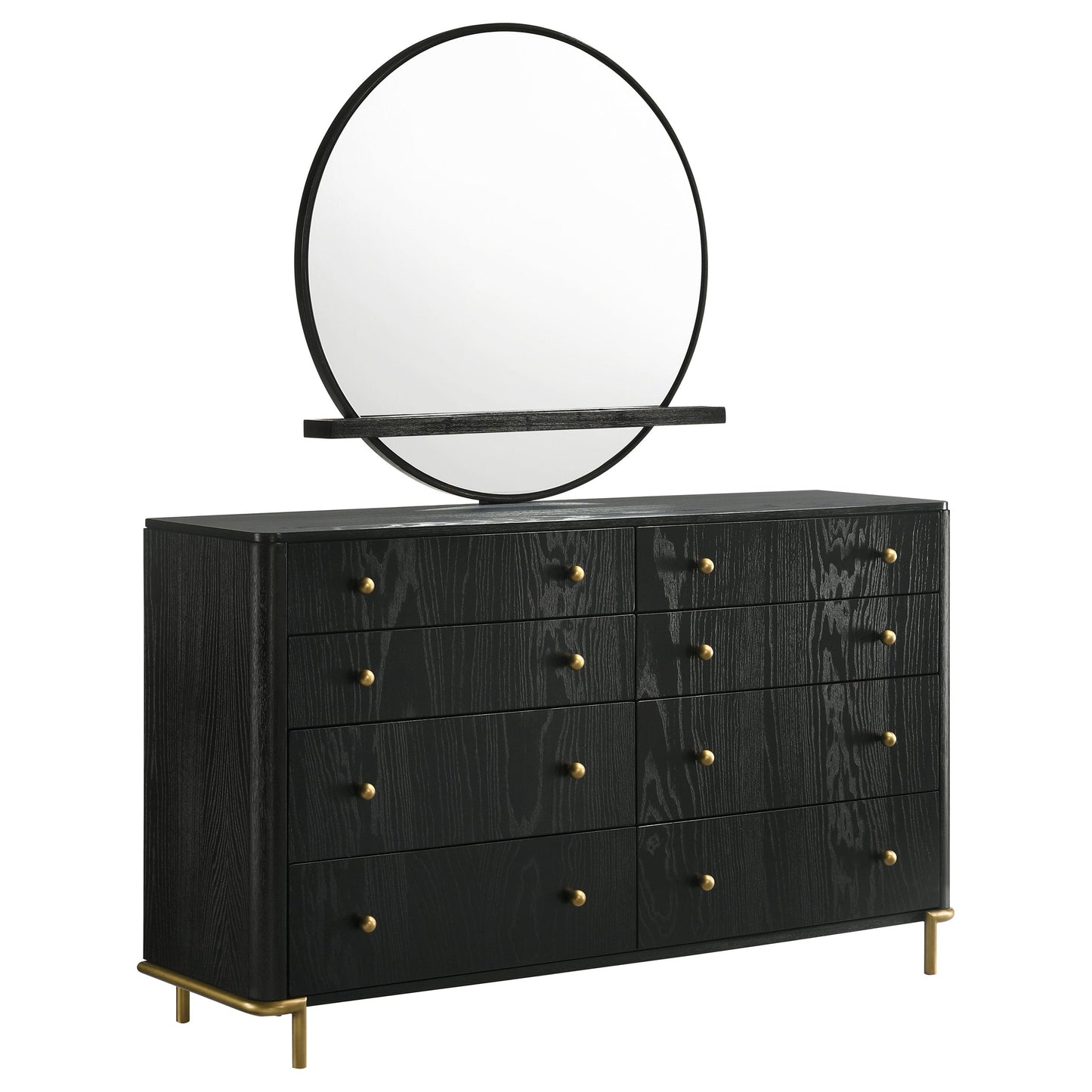 Arini 8-Drawer Dresser – Black
