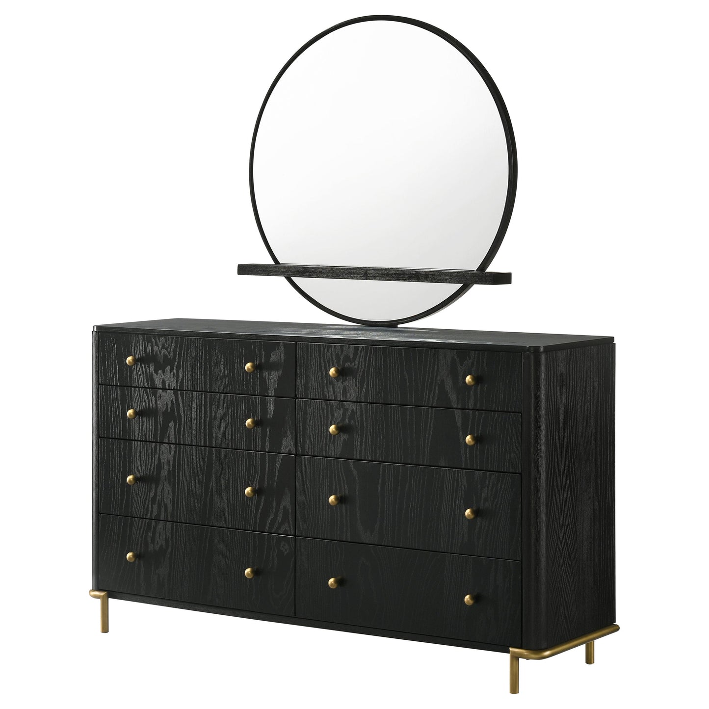 Arini 8-Drawer Dresser – Black