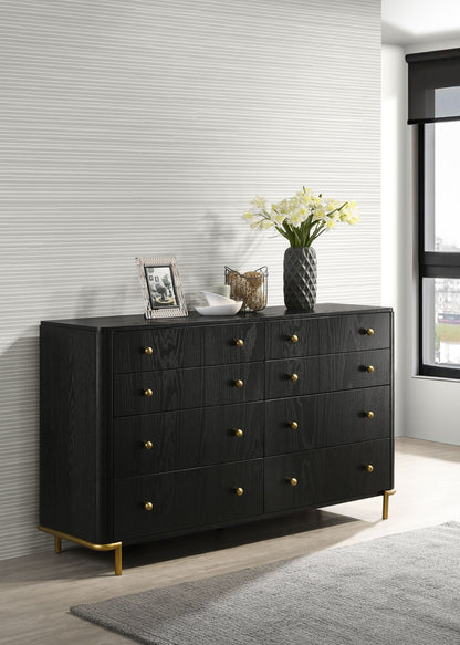 Arini 8-Drawer Dresser – Black