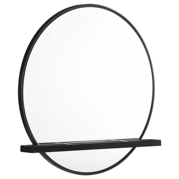 Arini Round Dresser Mirror with Shelf
