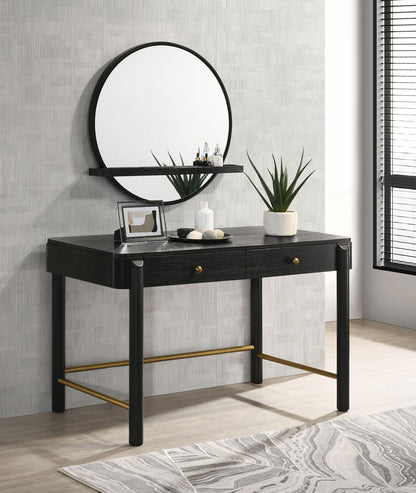Arini Makeup Vanity Table and Mirror Set Black