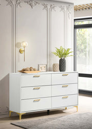 Kendall 6-drawer Dresser Black