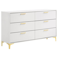 Kendall 6-drawer Dresser Black