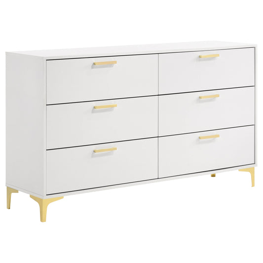 Kendall 6-drawer Dresser Black
